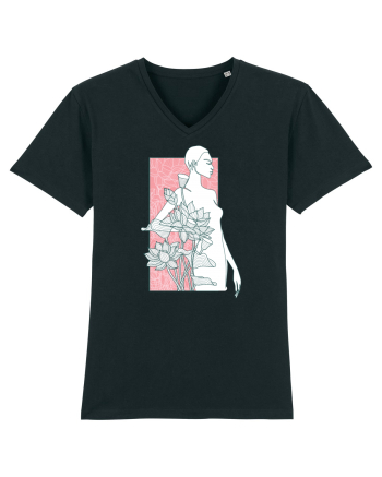 Silueta Floral Pink Black