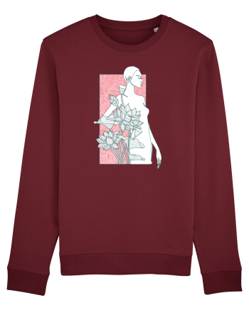 Silueta Floral Pink Burgundy