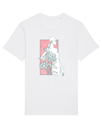 Silueta Floral Pink White