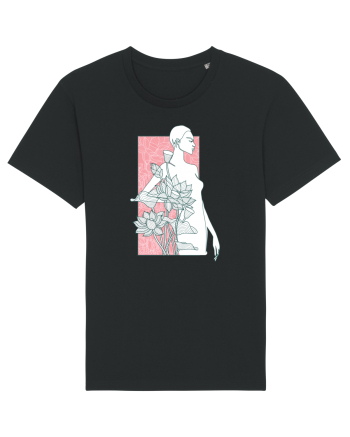 Silueta Floral Pink Black