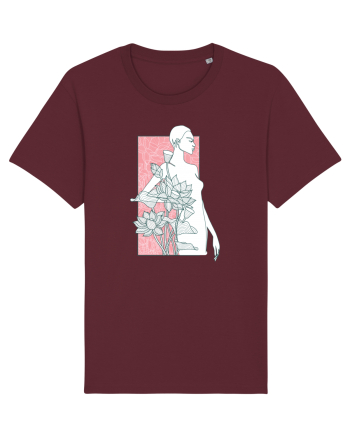 Silueta Floral Pink Burgundy