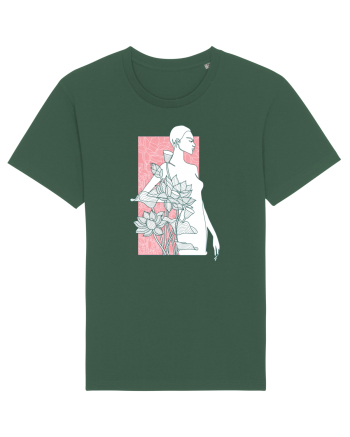 Silueta Floral Pink Bottle Green