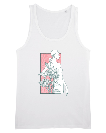 Silueta Floral Pink White