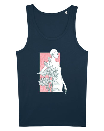 Silueta Floral Pink Navy