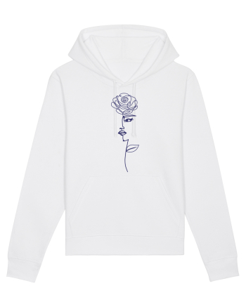 Line Art Rose White