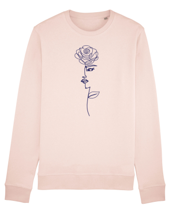 Line Art Rose Candy Pink