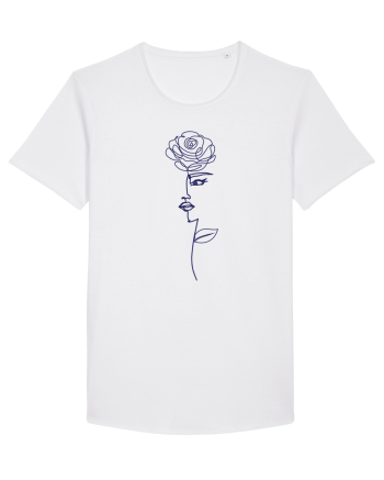 Line Art Rose White