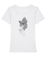 Shhh Tricou mânecă scurtă guler larg fitted Damă Expresser