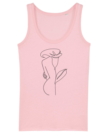 Silueta Side Floral Cotton Pink