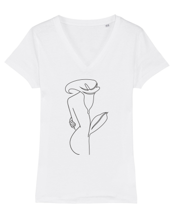 Silueta Side Floral White