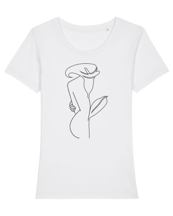 Silueta Side Floral White