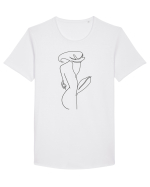 Silueta Side Floral Tricou mânecă scurtă guler larg Bărbat Skater