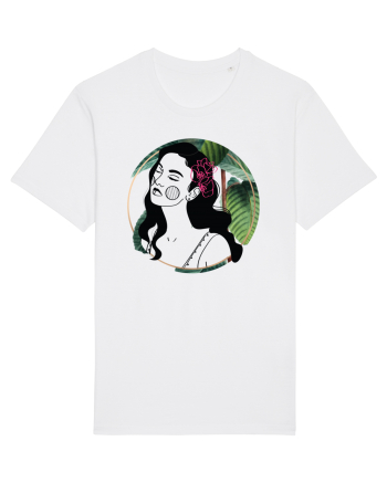 Hawaii Woman Green White