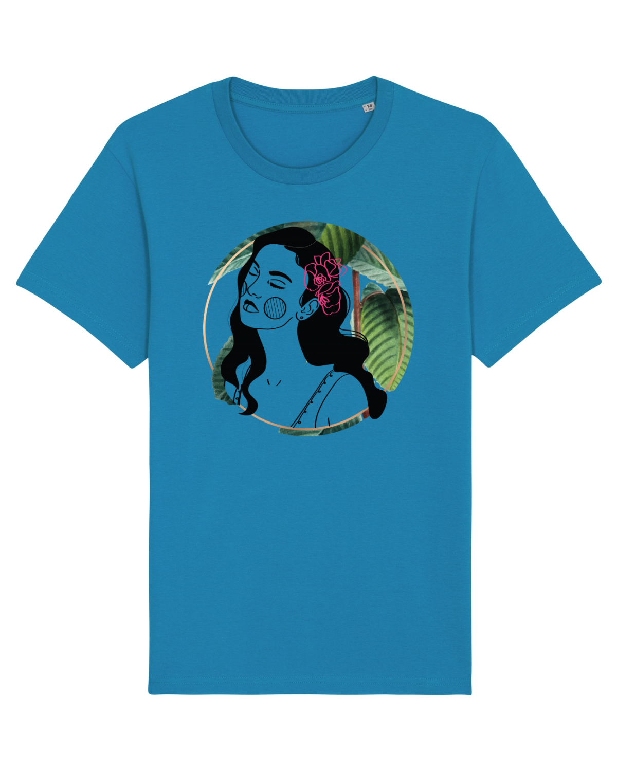 Tricou mânecă scurtă Unisex Rocker Azur