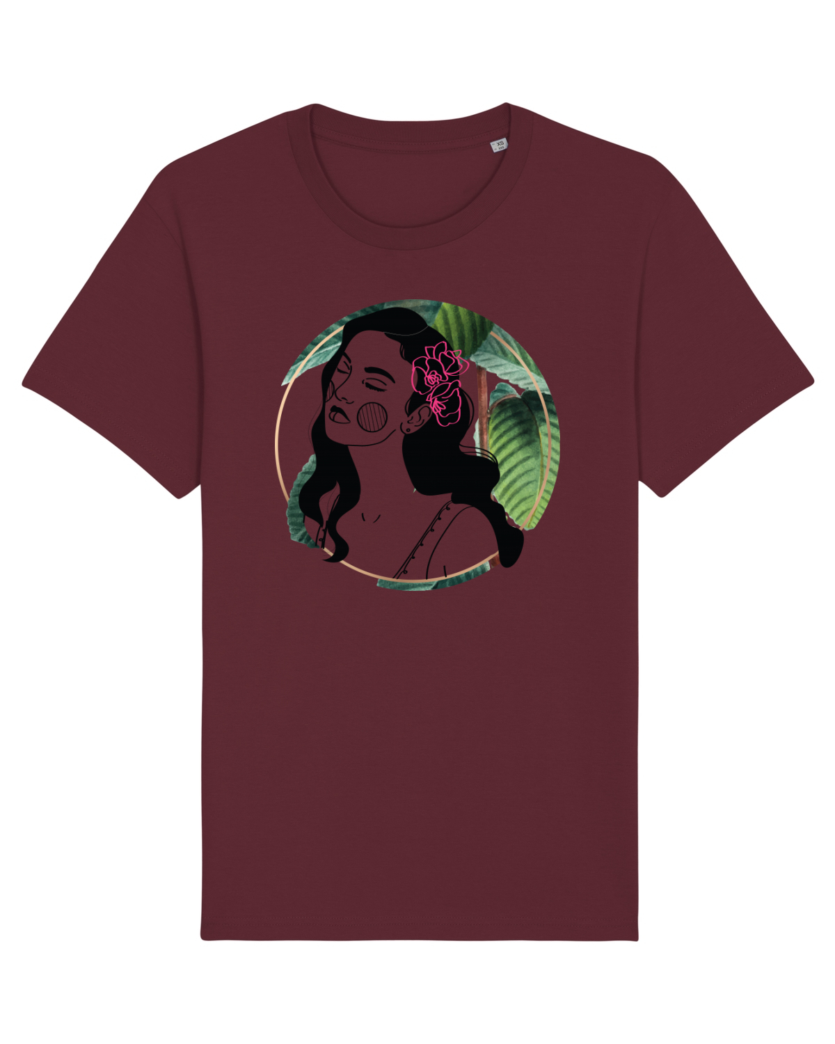 Tricou mânecă scurtă Unisex Rocker Burgundy