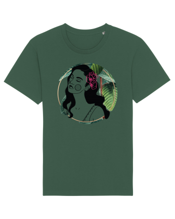 Hawaii Woman Green Bottle Green