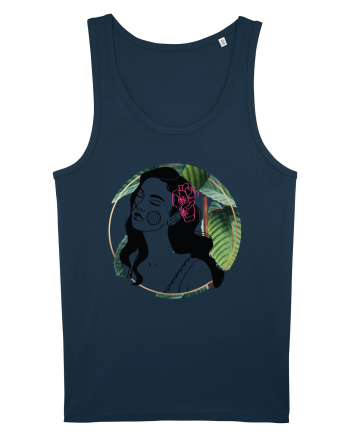 Hawaii Woman Green Navy