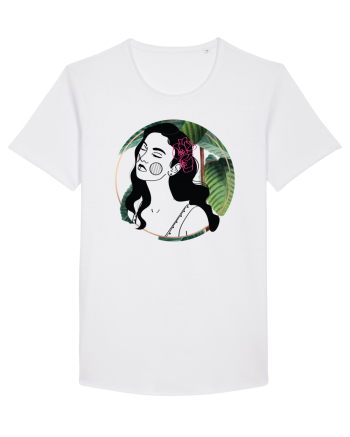 Hawaii Woman Green White