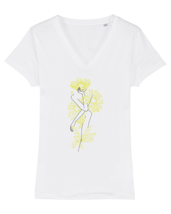 Silueta Floral Yellow White