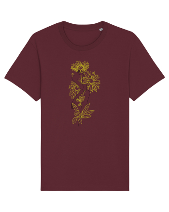 Silueta Floral Yellow Burgundy