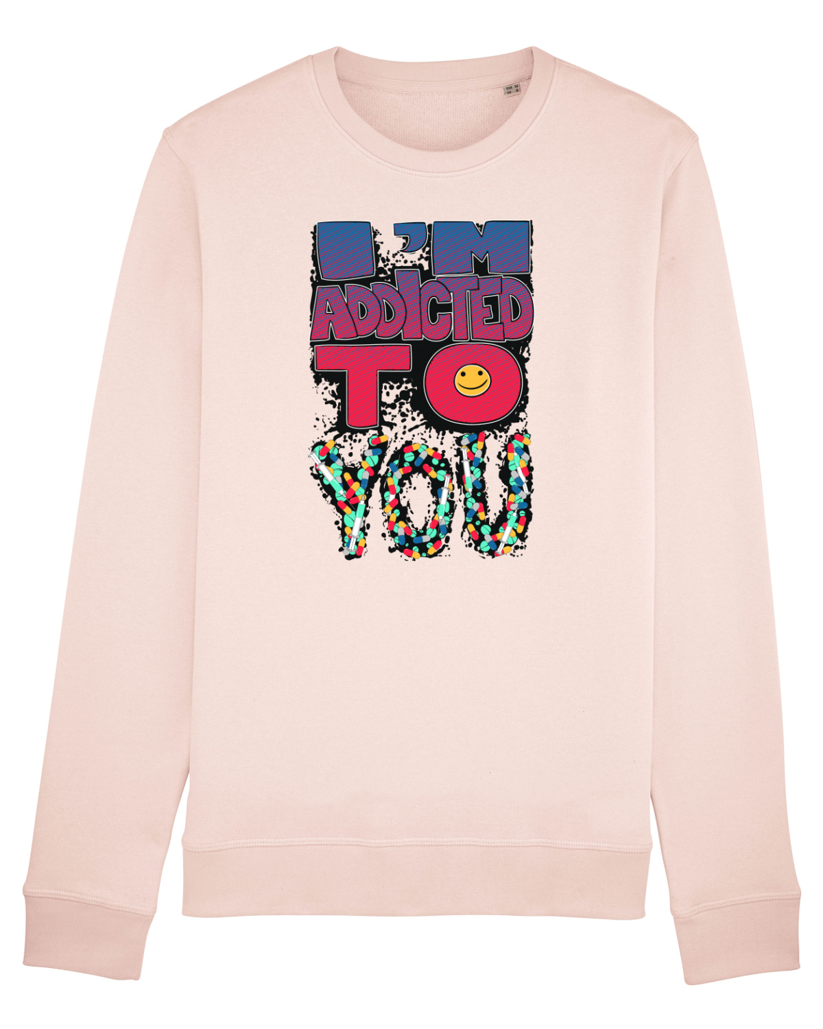 Bluză mânecă lungă Unisex Rise Candy Pink