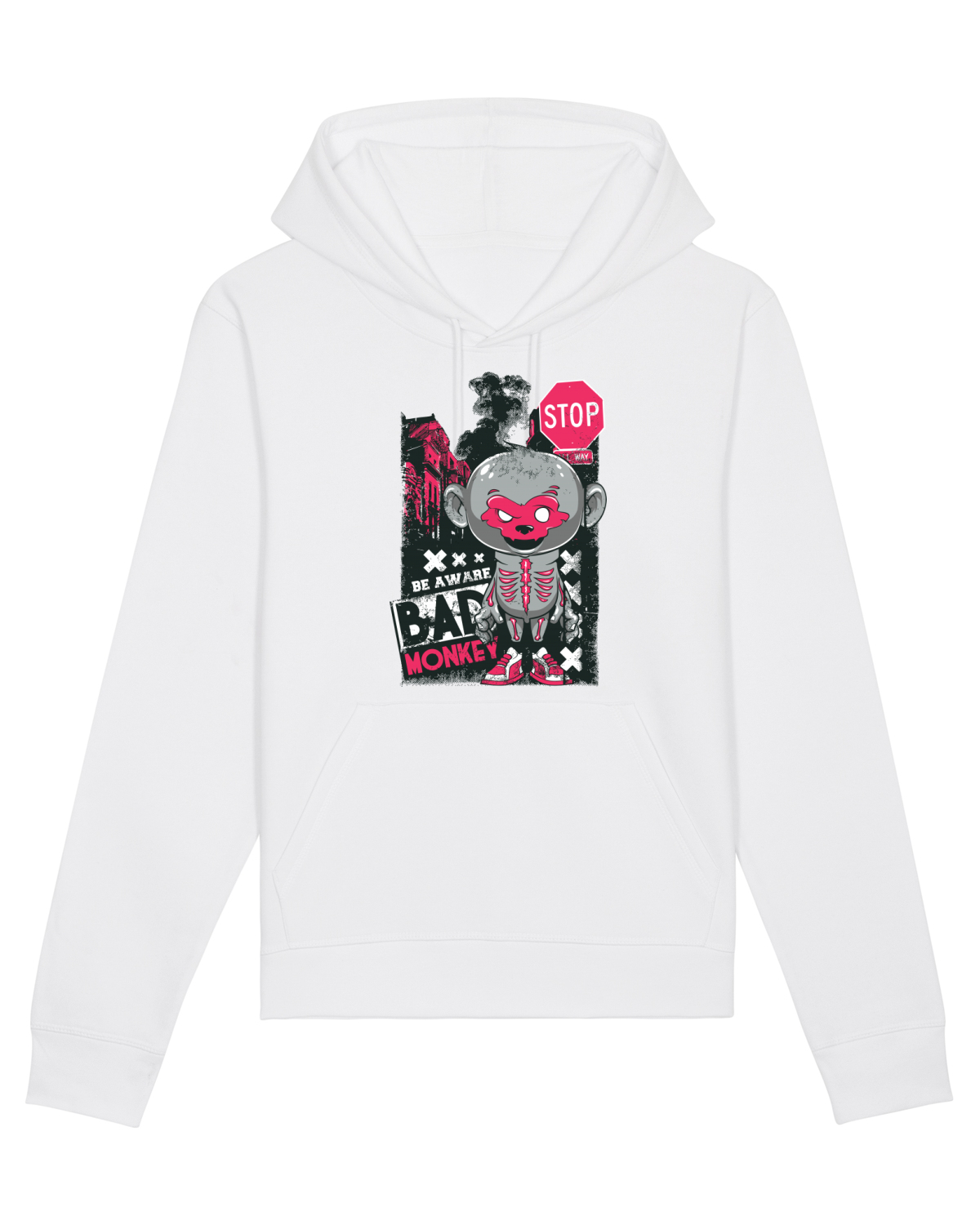 Hanorac Unisex Drummer White