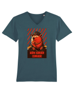Comrade Bear Tricou mânecă scurtă guler V Bărbat Presenter