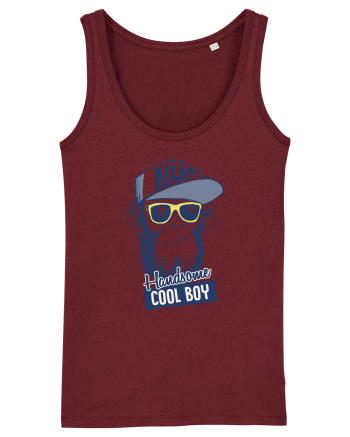 Cool Boy Monkey Burgundy