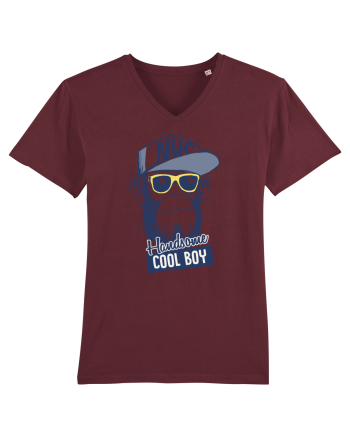 Cool Boy Monkey Burgundy