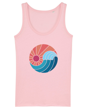 Wave Sunset Cotton Pink