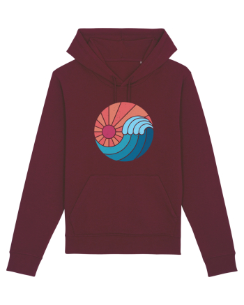 Wave Sunset Burgundy