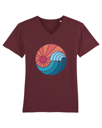 Wave Sunset Burgundy