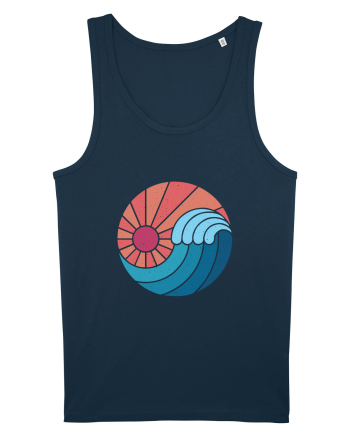 Wave Sunset Navy
