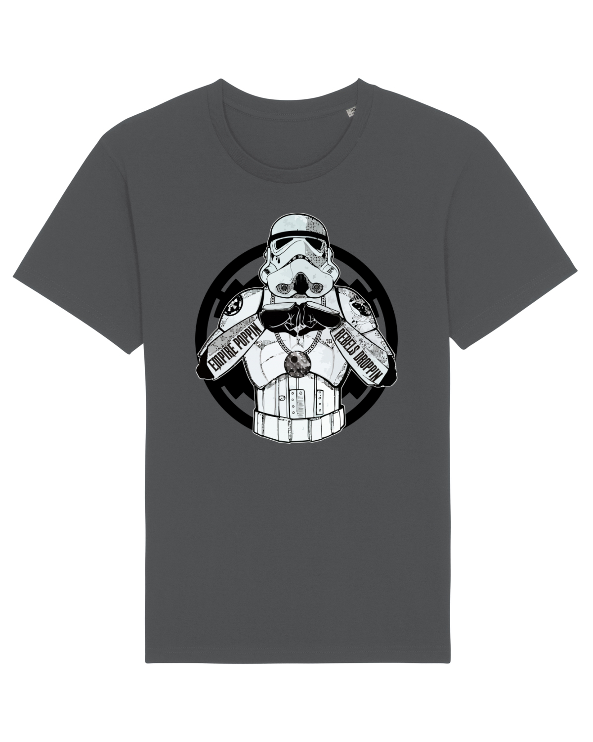Tricou mânecă scurtă Unisex Rocker Anthracite