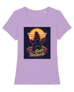 Evil Tentacle Retro Tricou mânecă scurtă guler larg fitted Damă Expresser