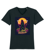 Evil Tentacle Retro Tricou mânecă scurtă guler V Bărbat Presenter