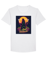 Evil Tentacle Retro Tricou mânecă scurtă guler larg Bărbat Skater