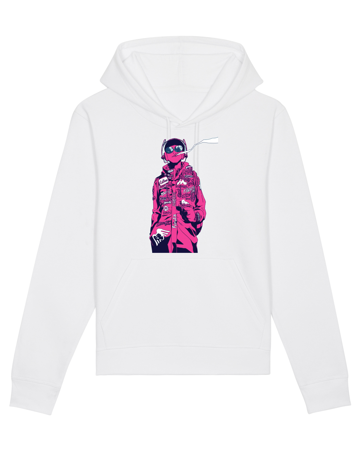 Hanorac Unisex Drummer White