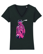 Cool Red Girl Tricou mânecă scurtă guler V Damă Evoker