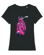Cool Red Girl Tricou mânecă scurtă guler larg fitted Damă Expresser