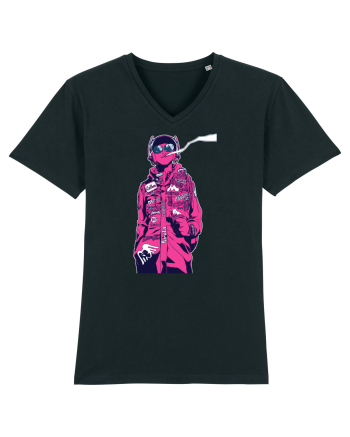 Cool Red Girl Black