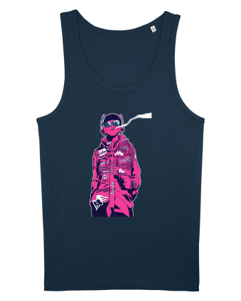 Cool Red Girl Navy