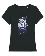 Haters gonna Hate Tricou mânecă scurtă guler larg fitted Damă Expresser