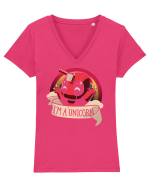 Unicorn DeadPool Tricou mânecă scurtă guler V Damă Evoker