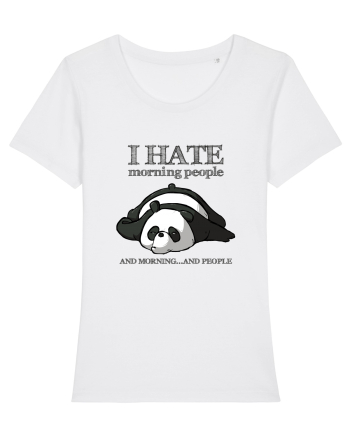 I hate Morning People White