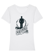 Mr Awesome Incredible Tricou mânecă scurtă guler larg fitted Damă Expresser