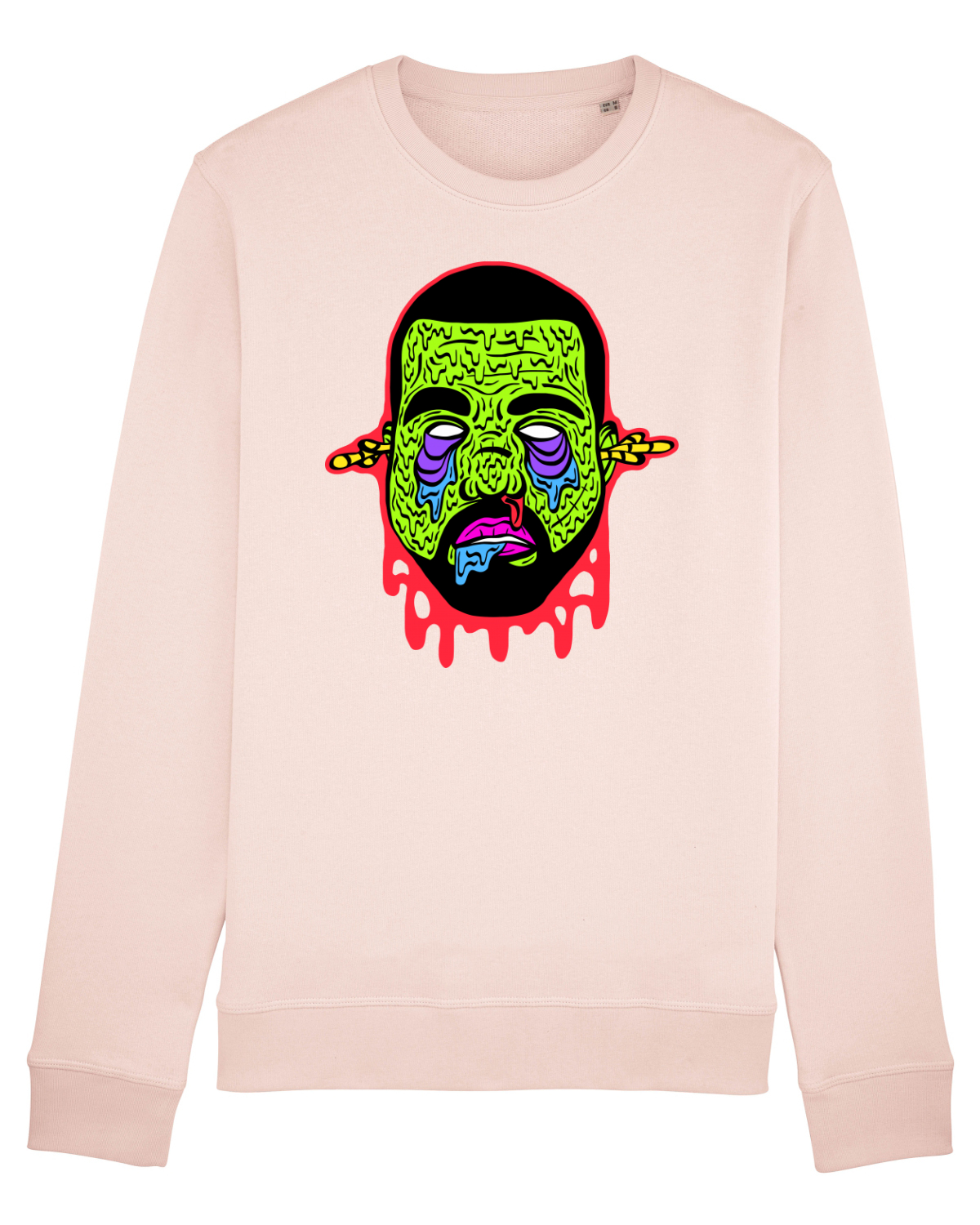 Bluză mânecă lungă Unisex Rise Candy Pink