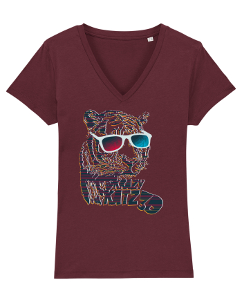 Krazy Katz Tiger Burgundy
