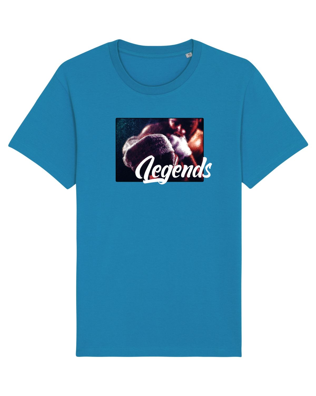 Tricou mânecă scurtă Unisex Rocker Azur