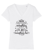 Ești tot ce am Tricou mânecă scurtă guler V Damă Evoker